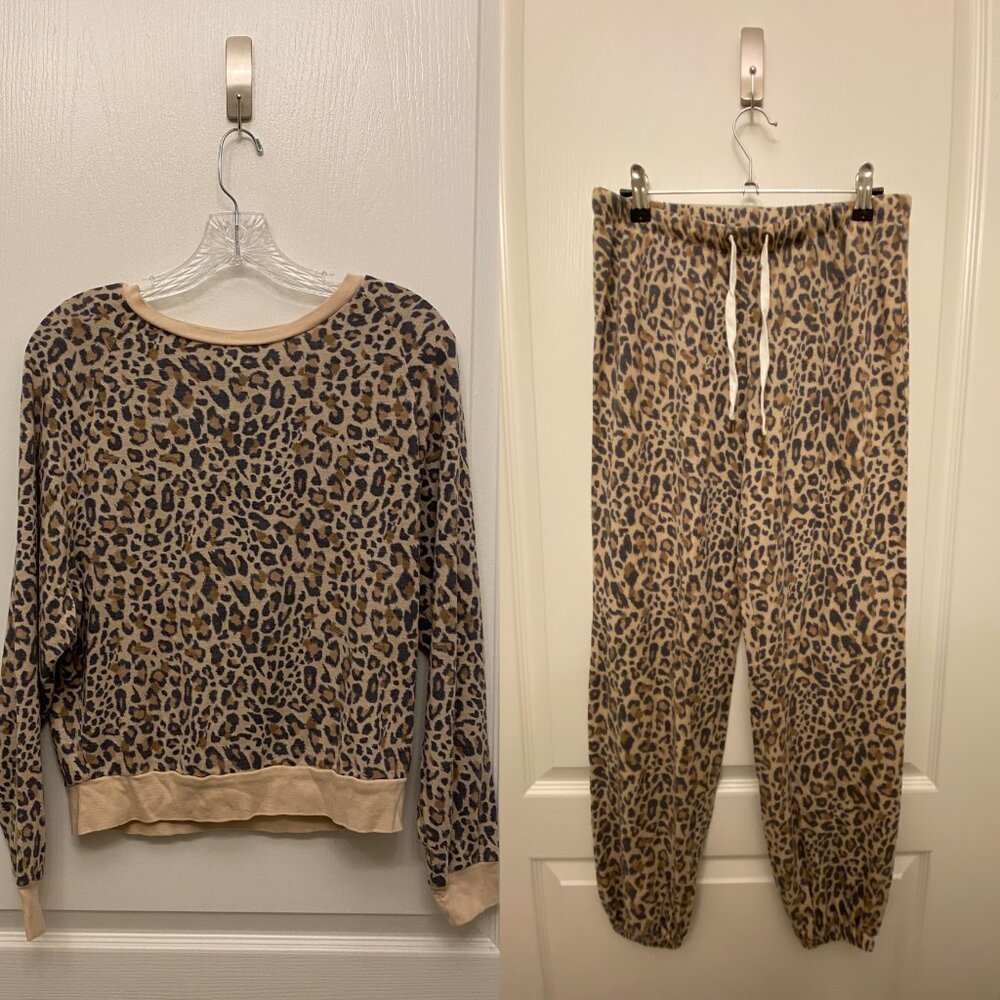 Honeydew Leopard Lounge Set